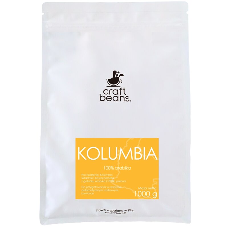 Kawa ziarnista CRAFT BEANS Kolumbia 1 kg