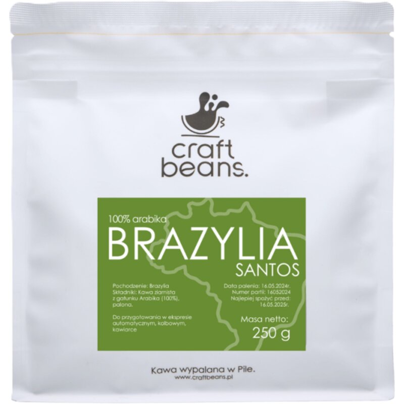 Kawa ziarnista CRAFT BEANS Brazylia Santos 250 g