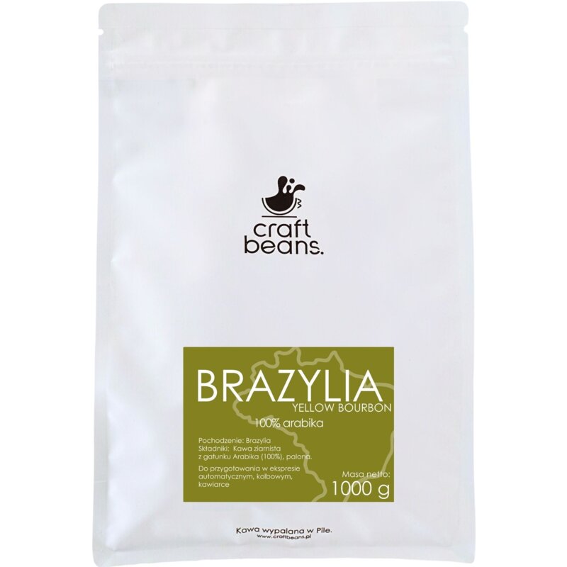 Kawa ziarnista CRAFT BEANS Brazylia Yellow Bourbon 1 kg