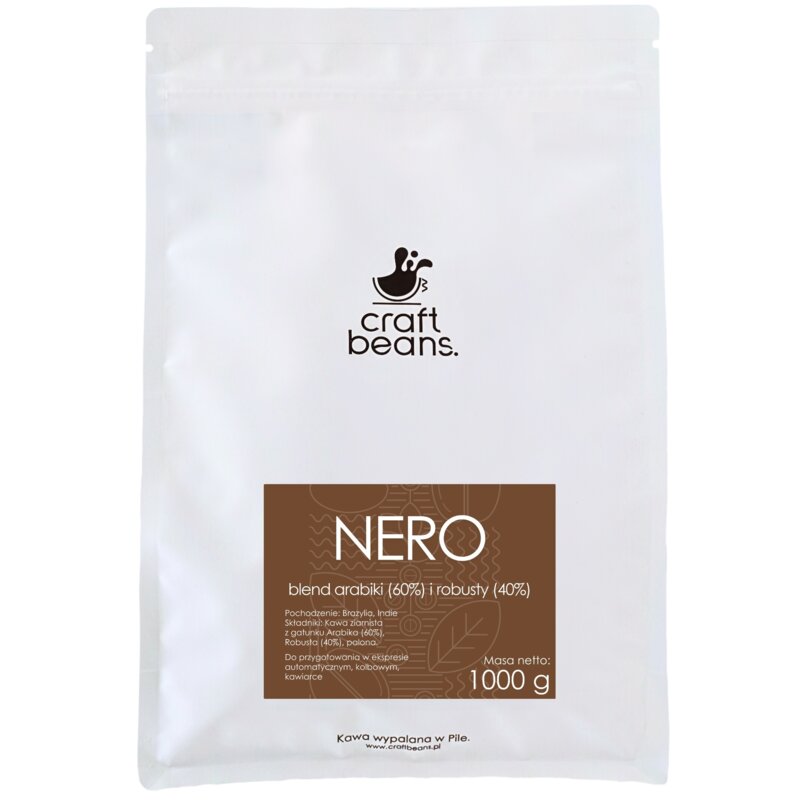 Kawa ziarnista CRAFT BEANS Nero 1 kg