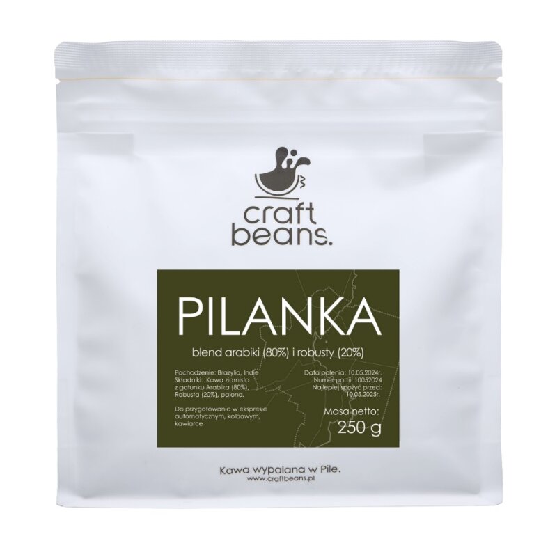 Kawa ziarnista CRAFT BEANS Pilanka 250 g