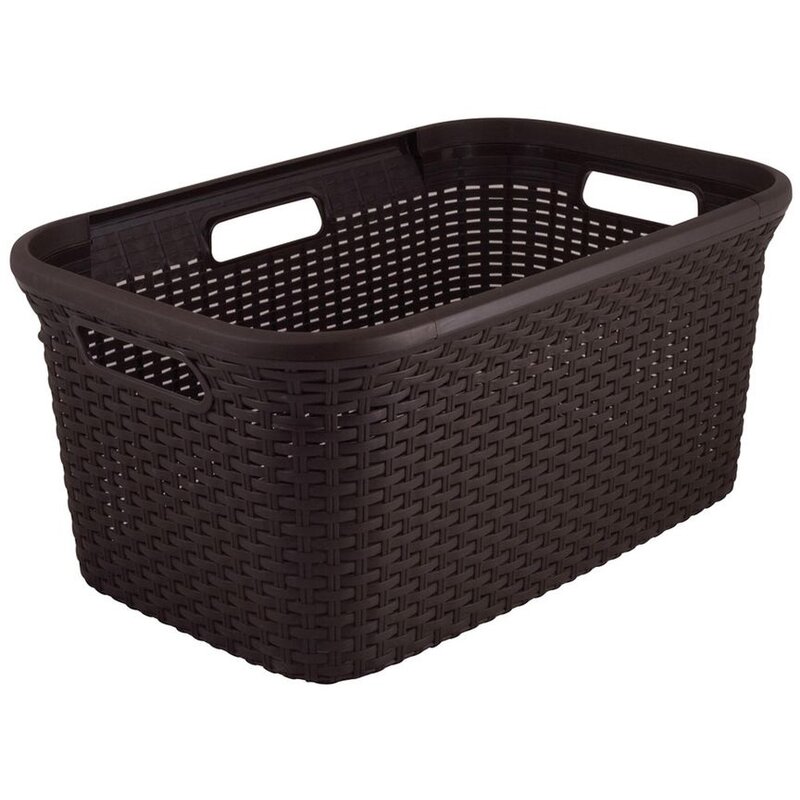 Kosz na pranie CURVER Rattan 45L Ciemnobrązowy