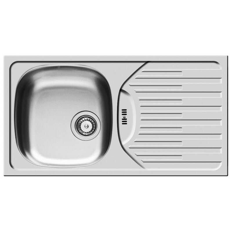 Zlewozmywak jednokomorowy z ociekaczem PYRAMIS ET 78 Fork 1B 1D 100181101 Inox 43.5x78