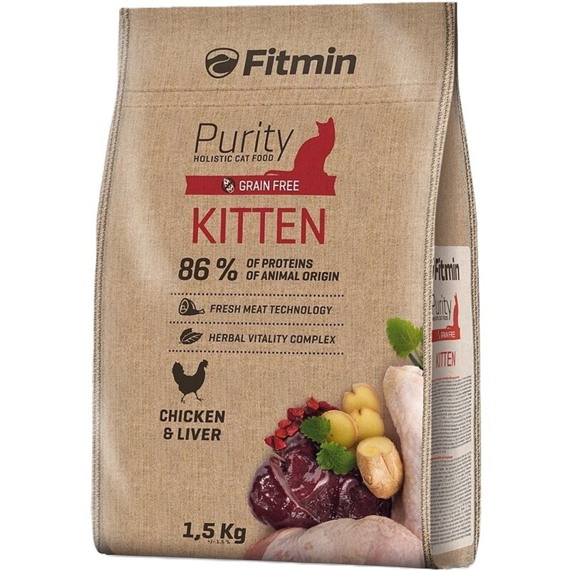 Karma dla kota FITMIN Cat Purity Kitten Kurczak 1.5 kg