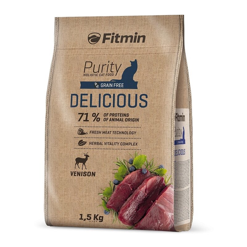 Karma dla kota FITMIN Cat Purity Delicious Dziczyzna 1.5 kg