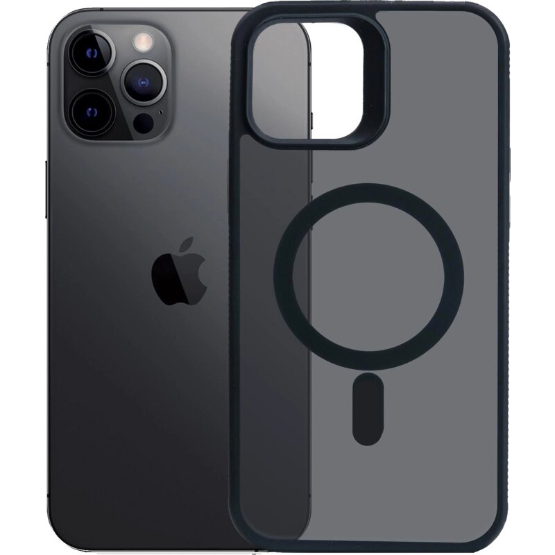 Etui 3MK Hardy Hazy MagCase do Apple iPhone 12 Pro Max Czarny