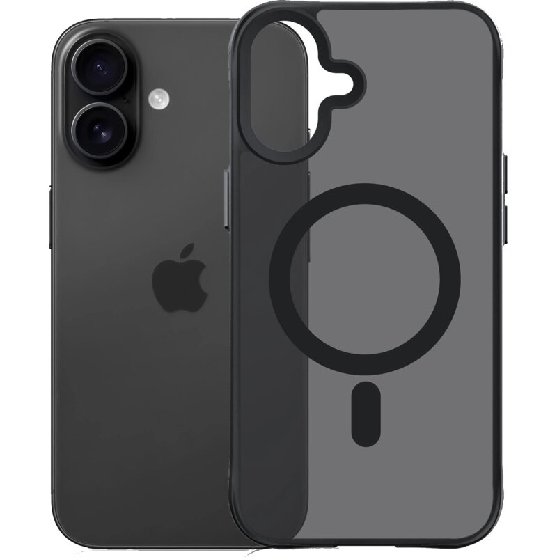 Etui 3MK Hardy Hazy MagCase do Apple iPhone 16 Czarny