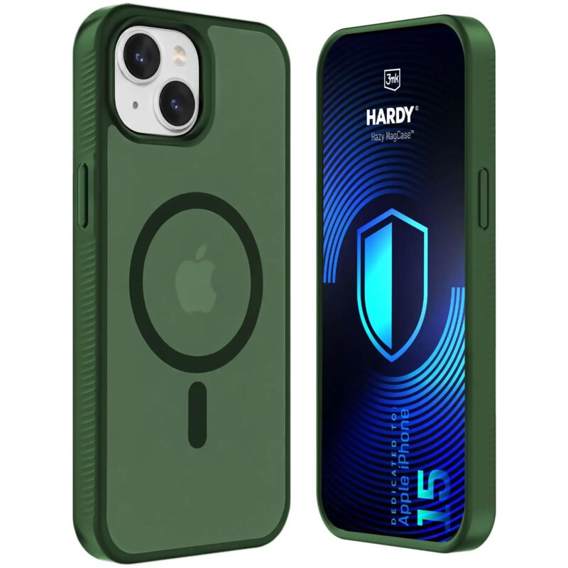 3mk Hardy Hazy MagCase do iPhone 15 Zielony