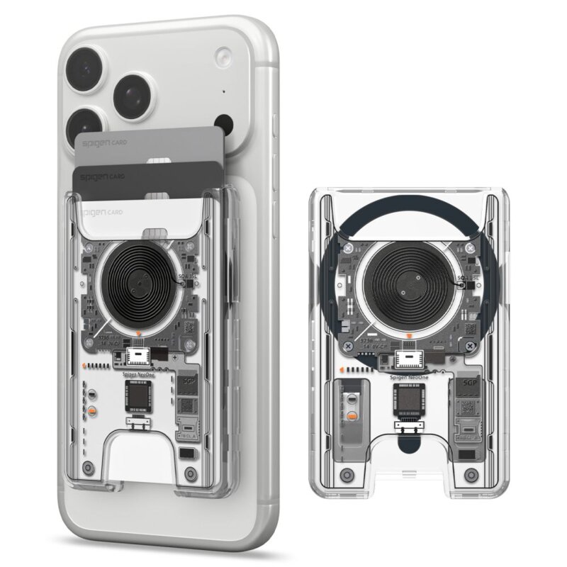 Etui portfel SPIGEN Ultra Hybrid Wallet MagSafe Przezroczysty