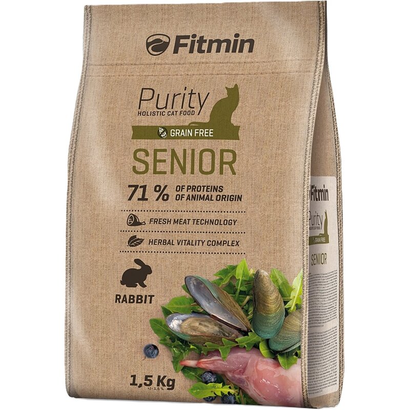 Karma dla kota FITMIN Cat Purity Senior Królik 1.5 kg
