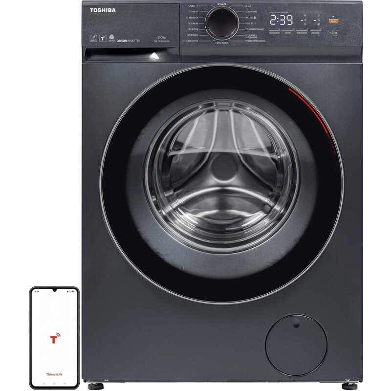 Toshiba TW-T21BU90UWPL(MG) Slim 8kg 1400obr/min Zdalne sterowanie