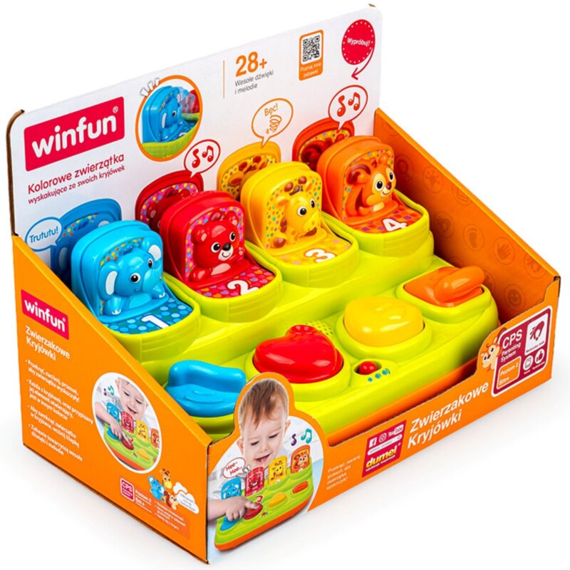 Zabawka interaktywna DUMEL Winfun Zwierzakowe Kryjówki WF 30407