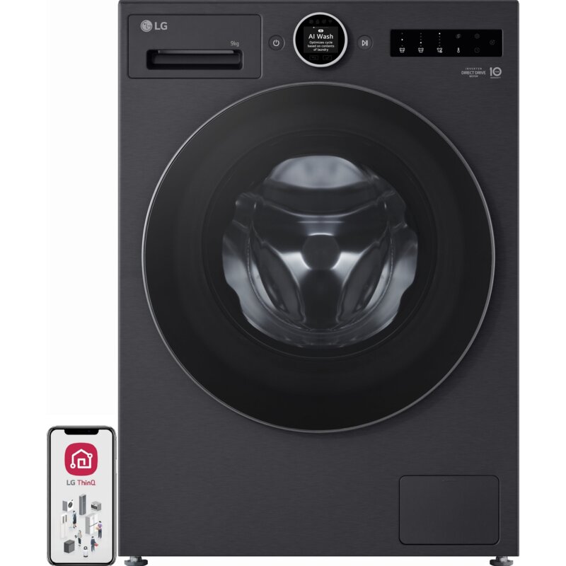 Pralka LG Series 9 F4X9009TBCE 9kg 62kg 1400obr AI DD AI Wash Sterowanie smartfonem