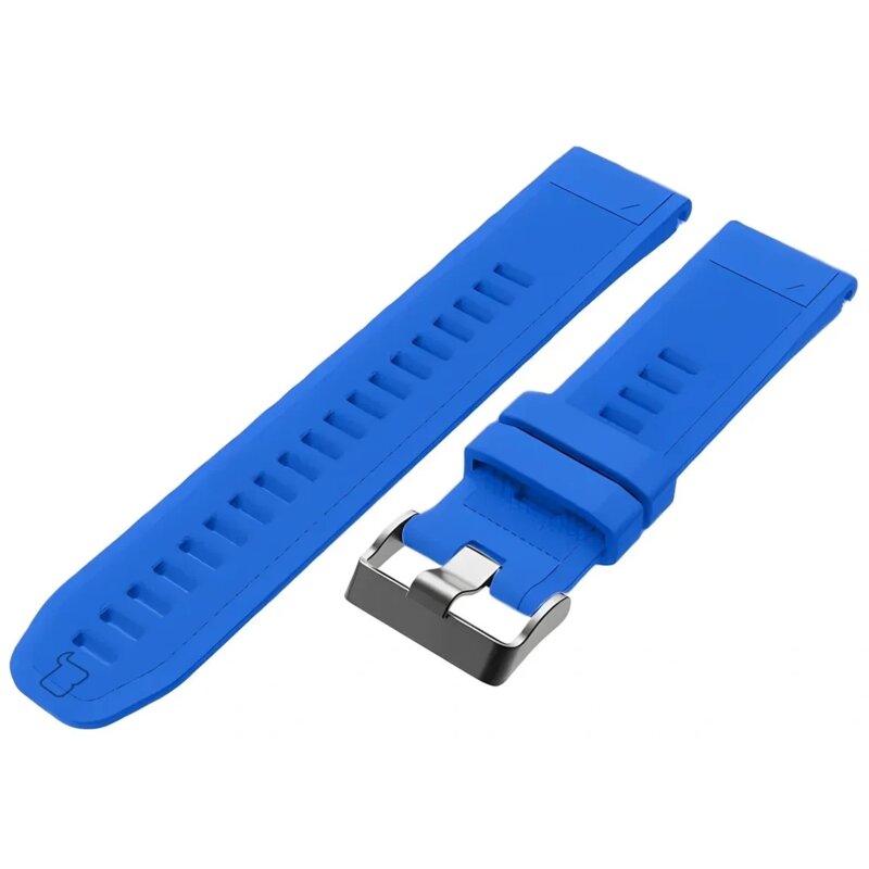 Pasek BIZON Silicone Plus do Garmin QuickFit do koperty 45/47 mm (szerokość paska 22mm) Szafirowy