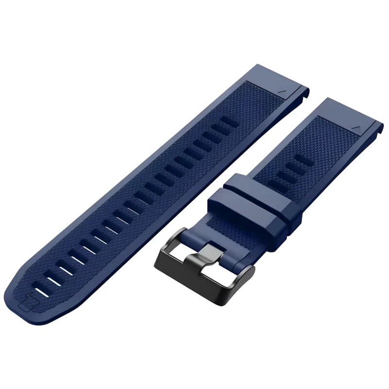 Pasek BIZON Silicone Plus do Garmin QuickFit do koperty 45/47 mm (szerokość paska 22mm) Granatowy