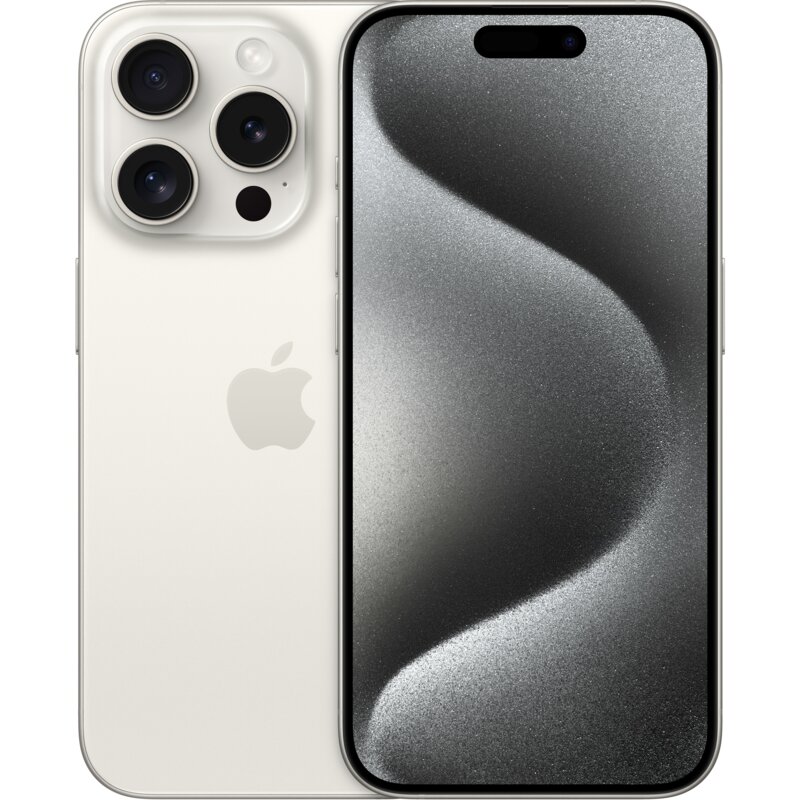 Smartfon APPLE iPhone 15 Pro 5G 128GB 6.1" 120Hz Tytan biały (Stan Bardzo dobry)