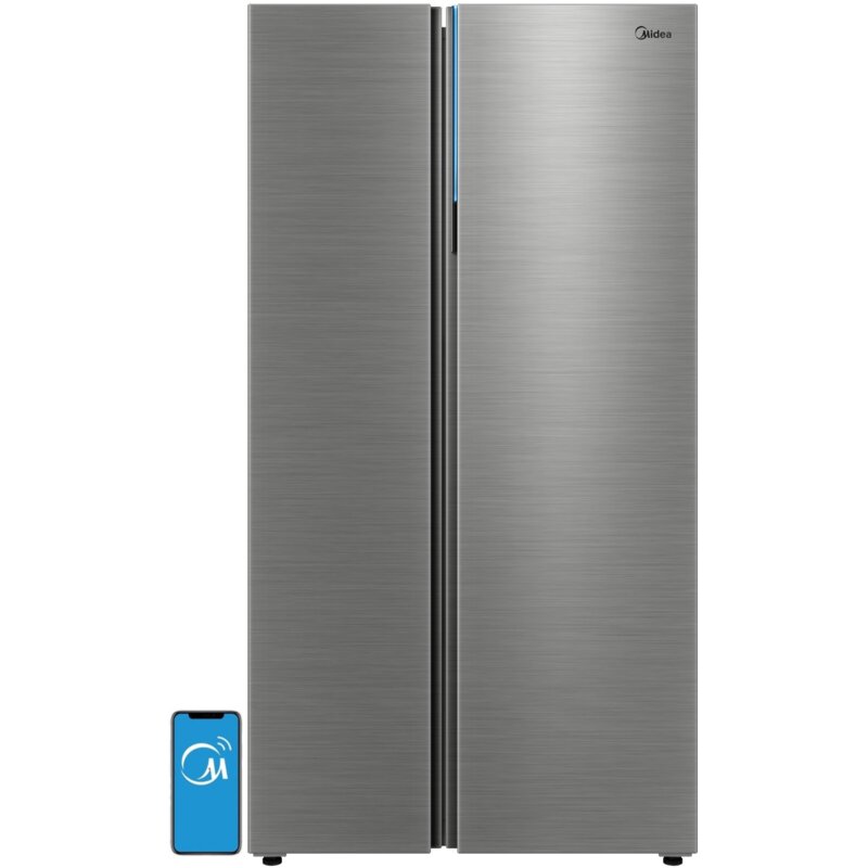 Midea MDRS925CIE46M Pełny No Frost 177,5cm Komora świeżości Zdalne sterowanie Inox