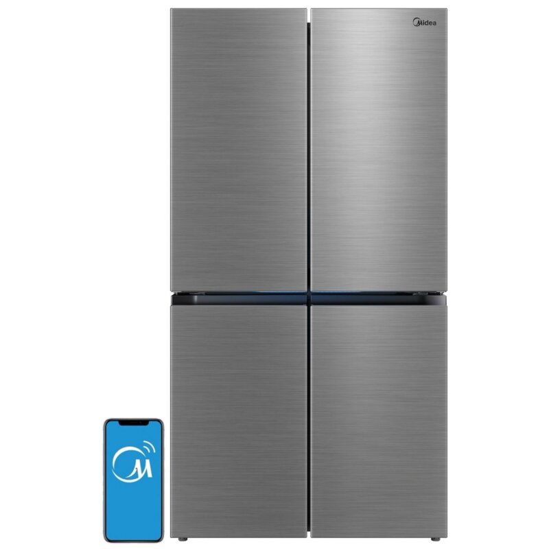 Midea MDRM923CIE46M Pełny No Frost 177,5cm Komora świeżosći Zdalne sterowanie Inox