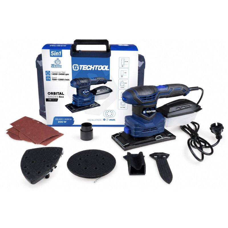 Szlifierka oscylacyjna TECHTOOL TTOS02