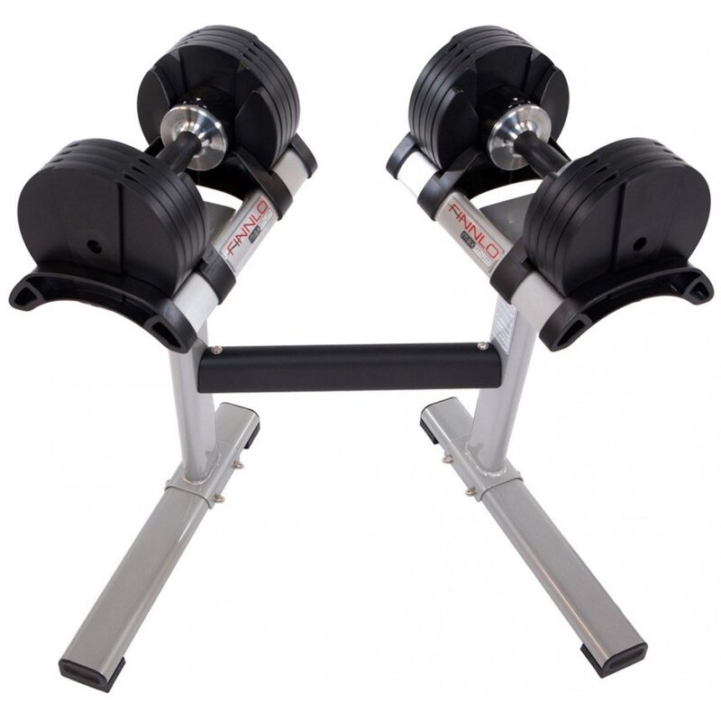 Zestaw hantli FINNLO SmartLock (2 x 20 kg) + Stojak