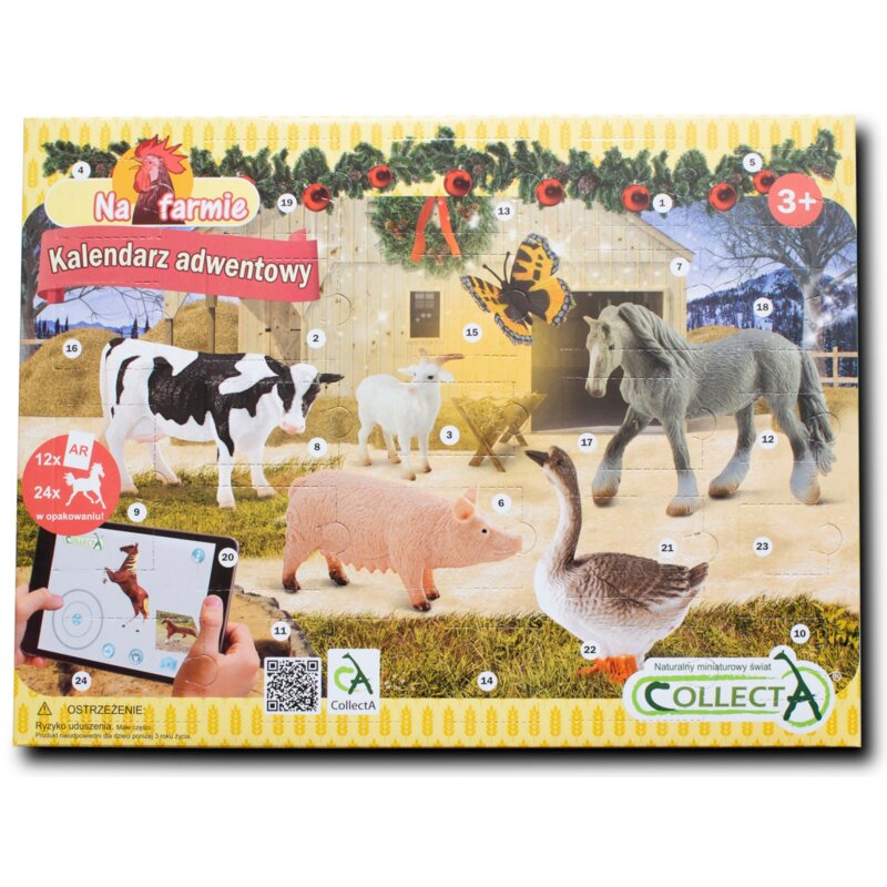 Zestaw figurek COLLECTA Kalendarz adwentowy Na farmie 84178
