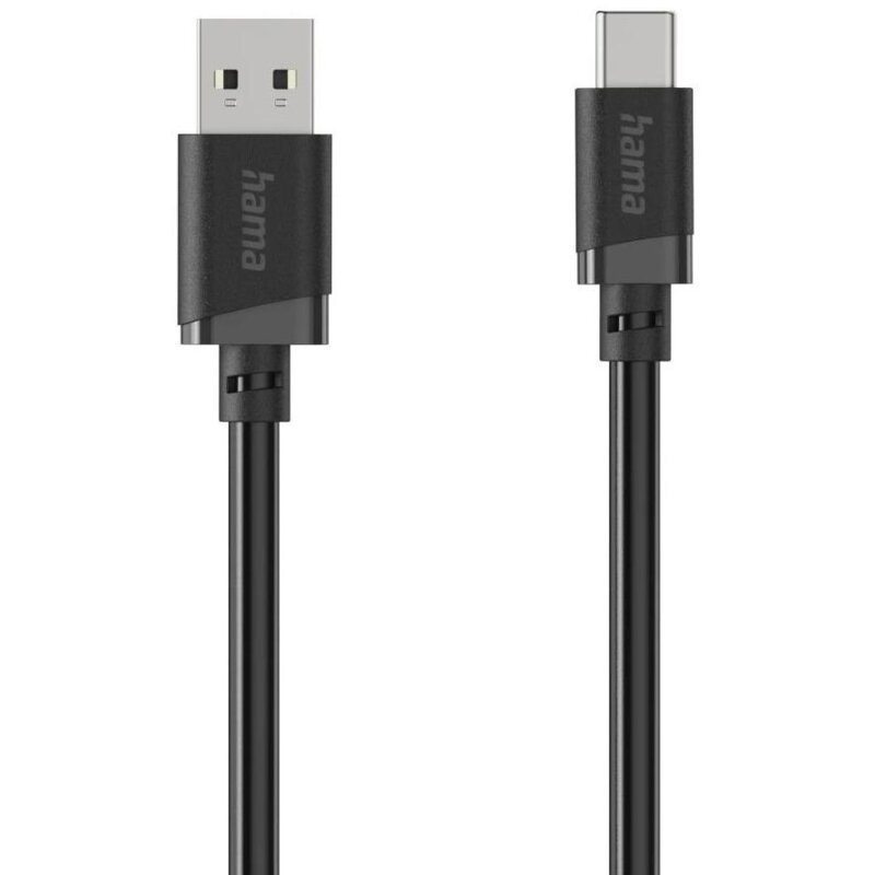 Kabel do szybkiego ładowania HAMA USB-A USB-C 2m Czarny