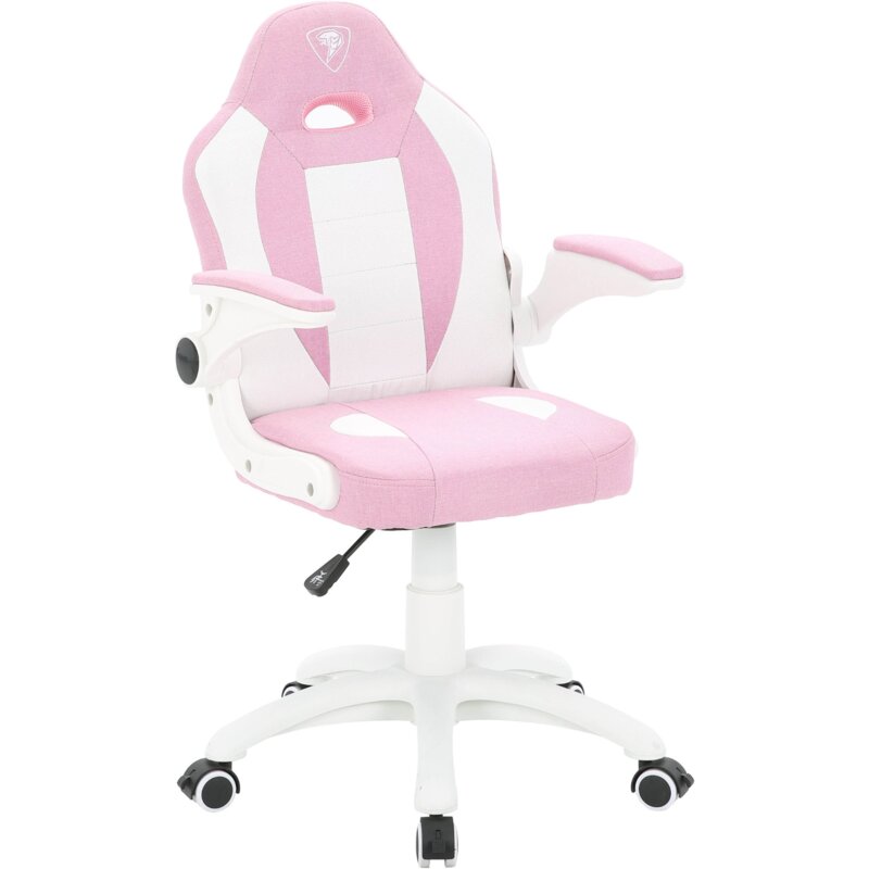 Fotel gamingowy COBRA Junior Expert CRF2604 Różowo-biały