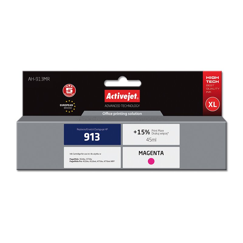 Tusz ACTIVEJET do HP 913 F6T78AE Purpurowy 45 ml AH-913MR