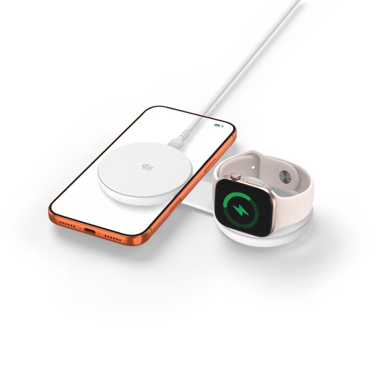 Ładowarka indukcyjna TECH-PROTECT A55 2w1 25W Magnetic Biały