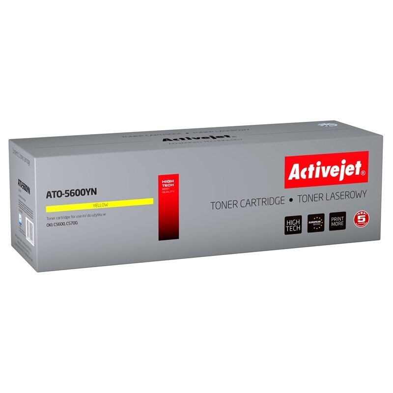 Activejet ATO-B491N Toner do drukarki OKI, Zamiennik OKI 44917602; Supreme; 12000 stron; czarny.