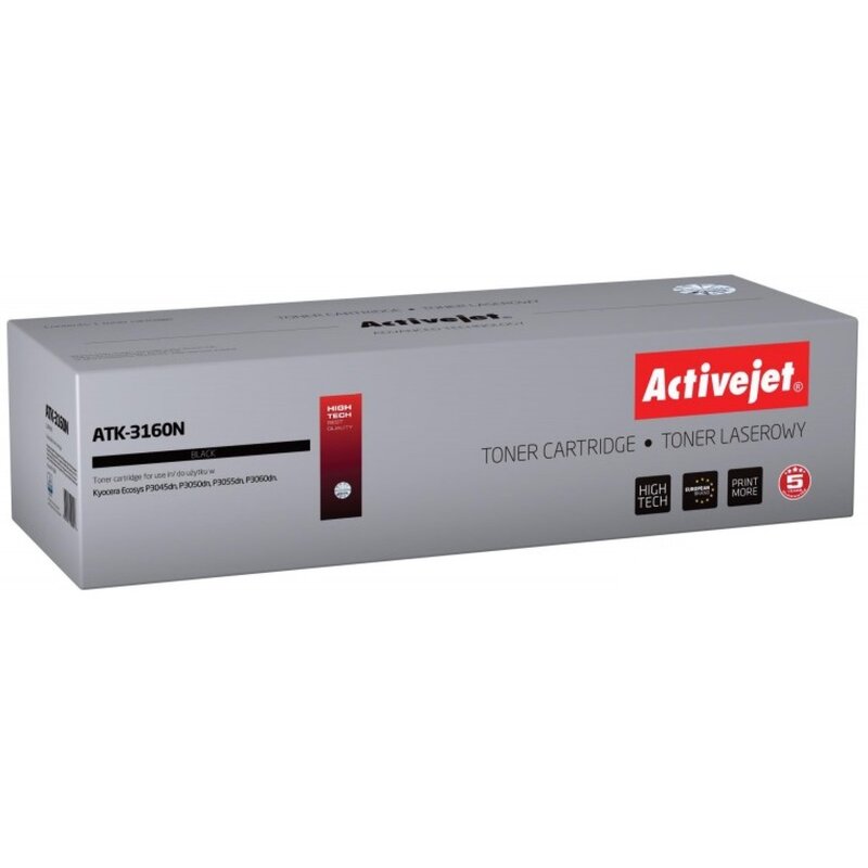 Activejet ATK-3160N Toner do drukarki Kyocera, Zamiennik Kyocera TK-3160;  Supreme;  12500 stron;  czarny.