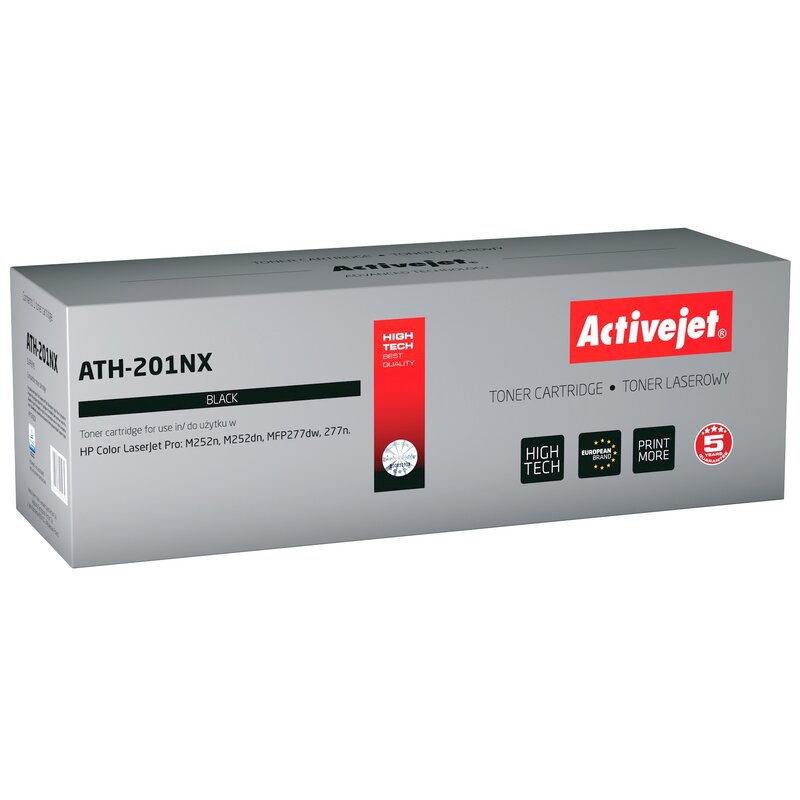 Activejet ATH-201NX Toner do drukarki HP, Zamiennik HP 201X CF400X; CRG045H Supreme; 2800 stron; czarny.