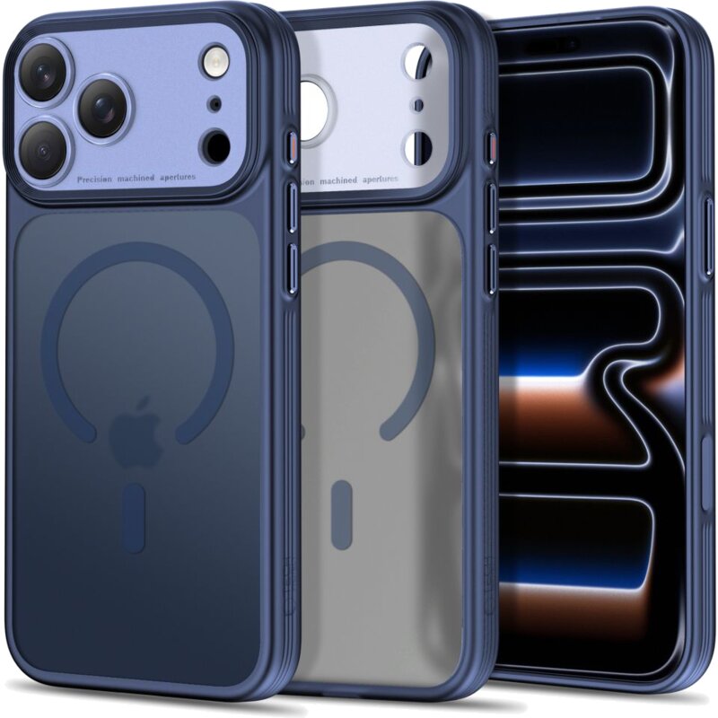 Tech-Protect MagPrime MagSafe CC do iPhone 18 Pro / 17 Pro Cziemnoniebieski