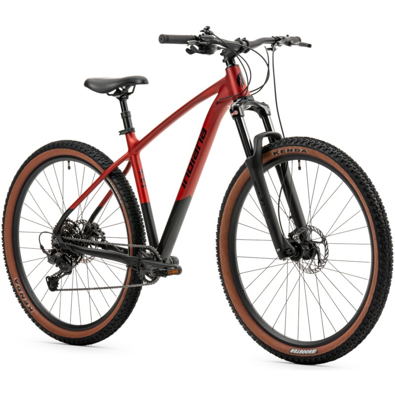 Rower górski MTB INDIANA Q5 Dropp M21 29 cali męski Bordowo-czarny