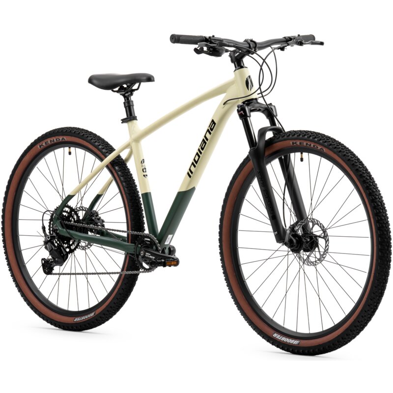 Rower górski MTB INDIANA Q3 Dropp M17 29 cali męski Beżowo-zielony
