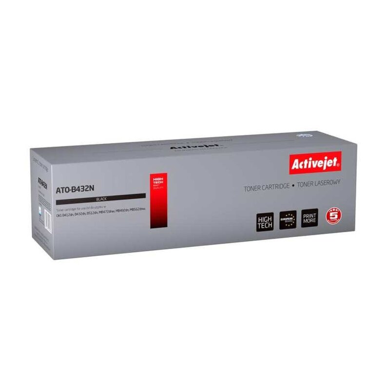 Activejet ATO-B432N Toner do drukarki OKI, Zamiennik OKI 45807106; Supreme; 7000 stron; czarny.