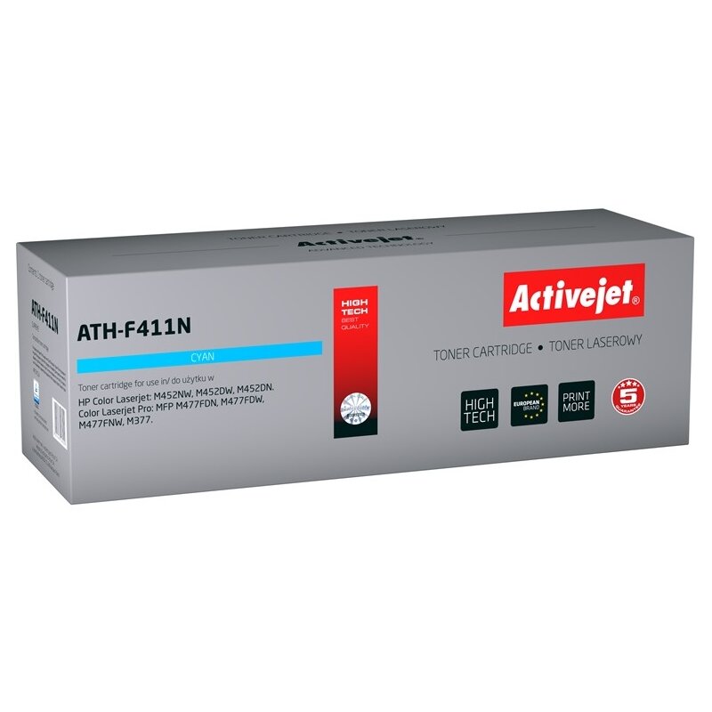 Toner ACTIVEJET do HP CF411A ATH-F411N Błękitny
