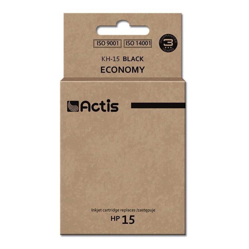 Actis KH-15 Tusz do drukarki HP, Zamiennik HP 15 C6615N; Standard; 44 ml; czarny.