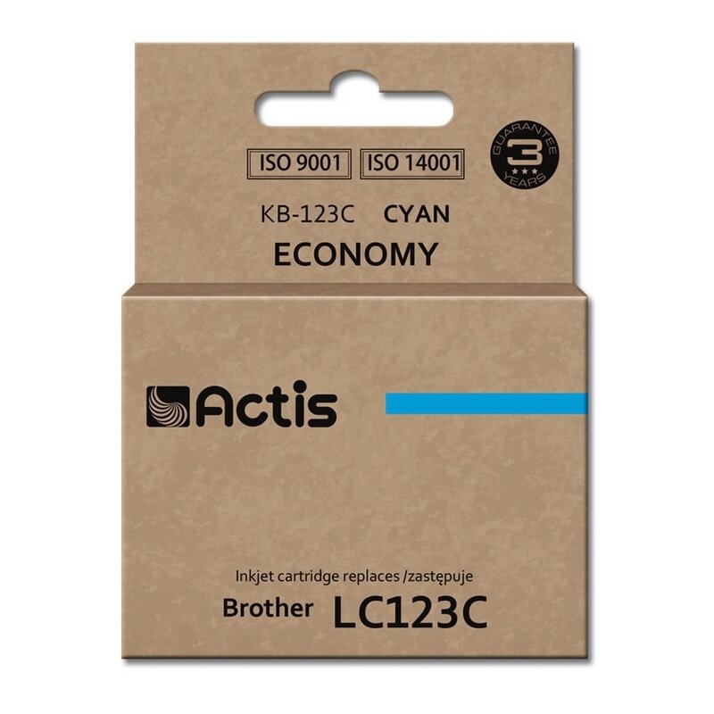 Tusz ACTIS do Brother LC-123C / LC-121C Błękitny 10 ml KB-123C