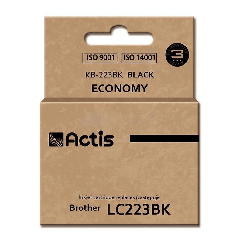 Actis KB-223Bk Tusz do drukarki Brother, Zamiennik Brother LC223BK;  Standard;  16 ml;  czarny.