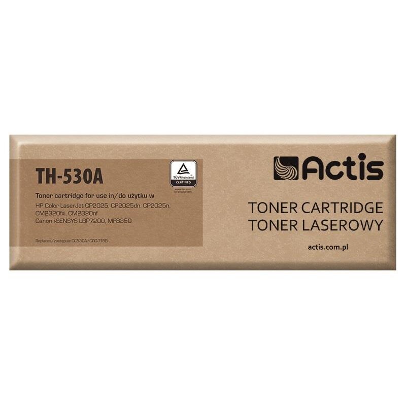 Actis TH-530A Toner do drukarek HP, Canon, Zamiennik HP 304A CC530A, Canon CRG-718B;  Standard;  3600 stron;  czarny.
