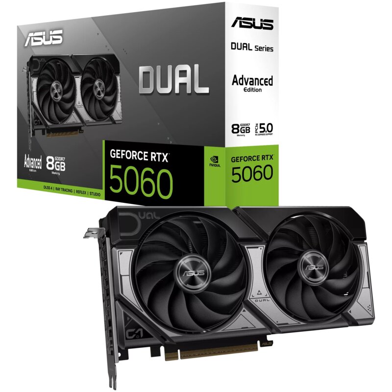 Karta graficzna ASUS GeForce RTX 5060 Dual OC Edition Advanced 8GB DLSS 4.5