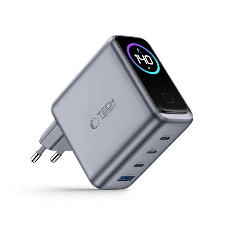 Ładowarka sieciowa TECH-PROTECT Powervision NC140W QC3.0 Ciemnoszary