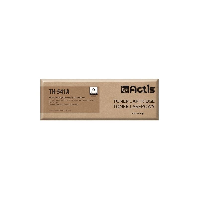 Actis TH-541A Toner do drukarek HP, Canon, Zamiennik HP 125A CB541A, Canon CRG-716C; Standard; 1500 stron; błękitny.