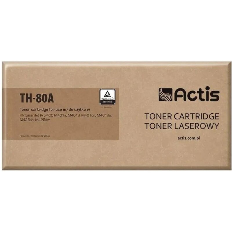 Actis TH-80A Toner do drukarki HP, Zamiennik HP 80A CF280A; Standard; 2700 stron; czarny.