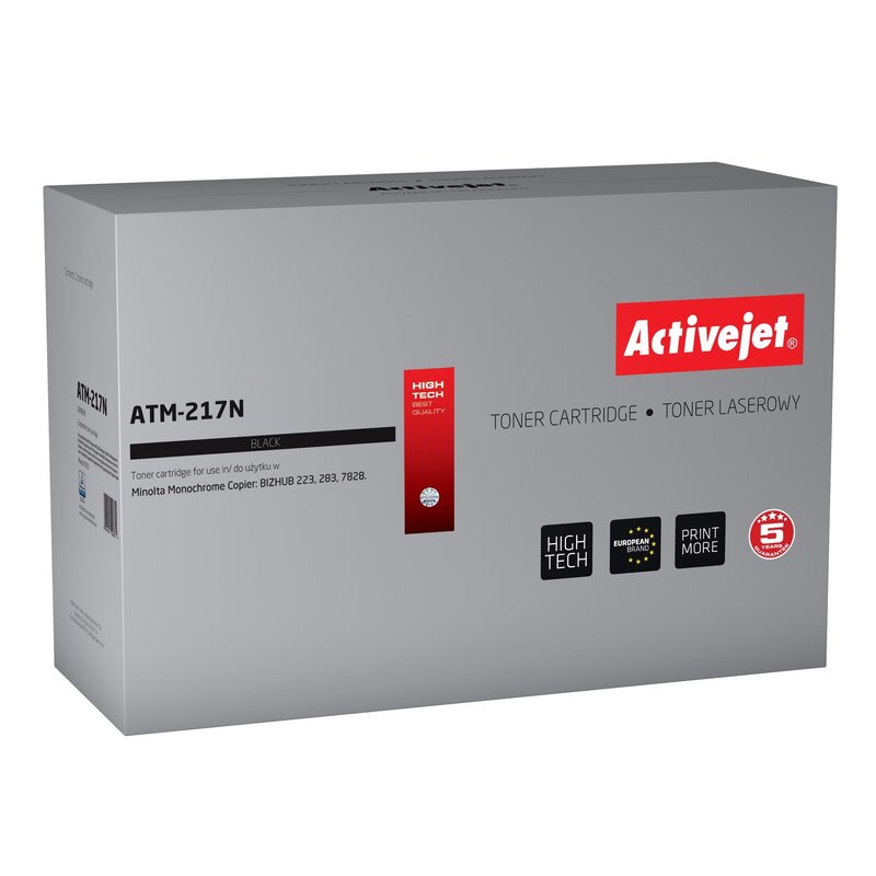 Activejet ATM-217N Toner do drukarki Minolta, Zamiennik Konica Minolta A202051; Supreme; 17500 stron; czarny.