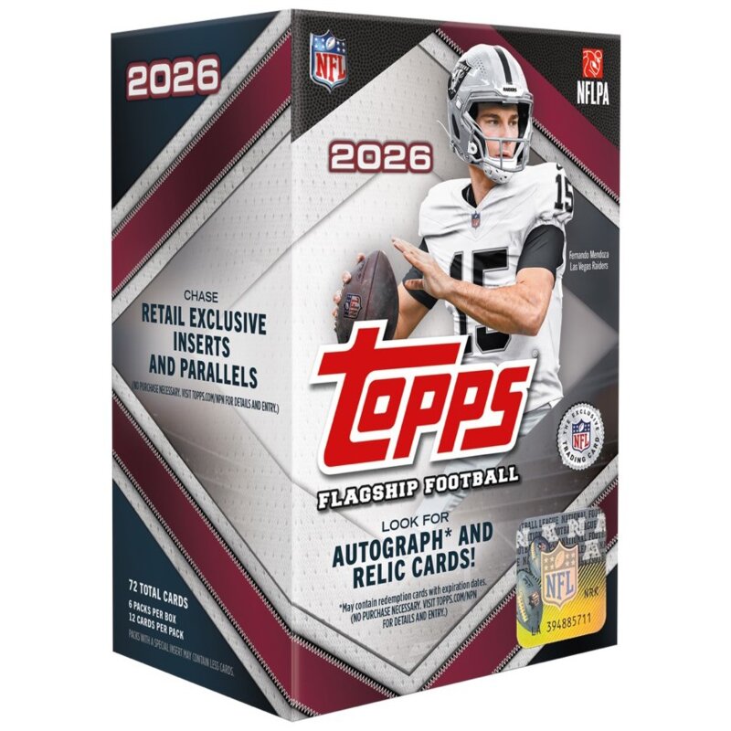Karty TOPPS Flagship Football NFL 2026 8580 (1 zestaw)