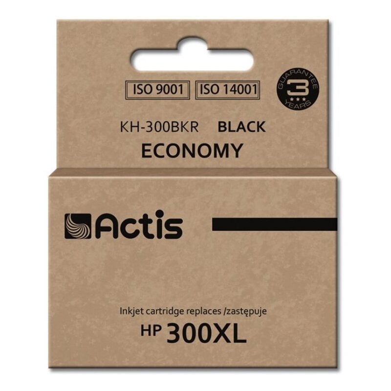 Actis KH-300BKR Tusz do drukarki HP, Zamiennik HP 300XL CC641EE; Standard; 15 ml; czarny.