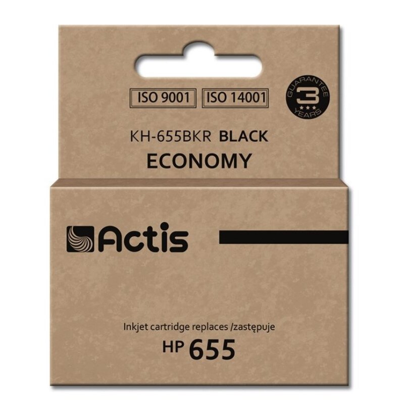 Actis KH-655BKR Tusz do drukarki HP, Zamiennik HP 655 CZ109AE; Standard; 20 ml; czarny.