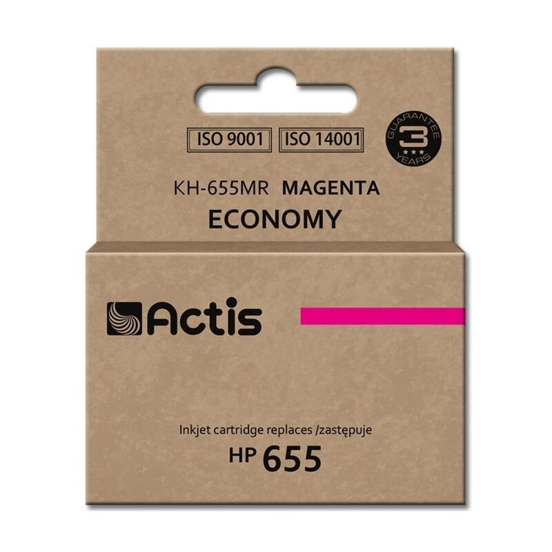 Actis KH-655MR Tusz do drukarki HP, Zamiennik HP 655 CZ111AE; Standard; 12 ml; purpurowy.